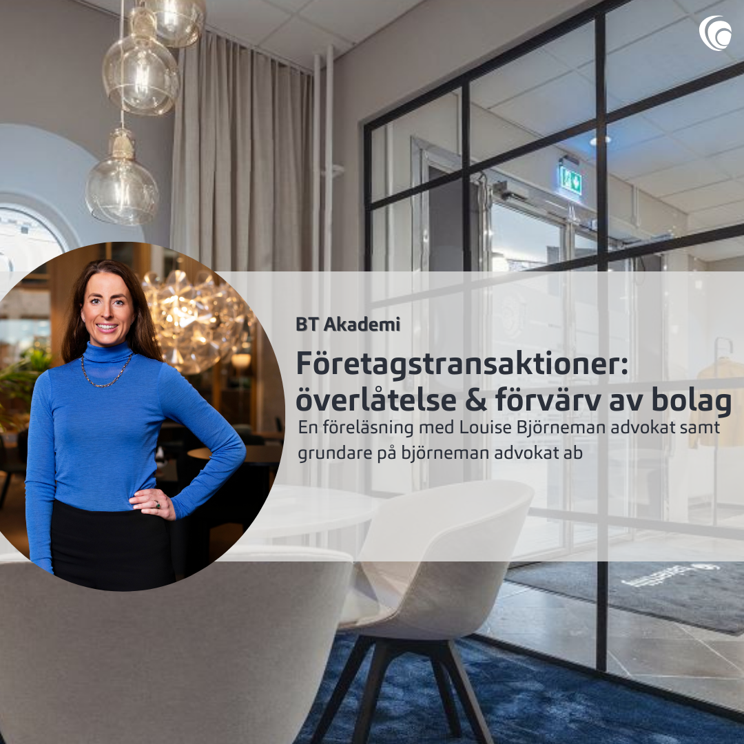 Företagstransaktioner: överlåtelse & förvärv av bolag