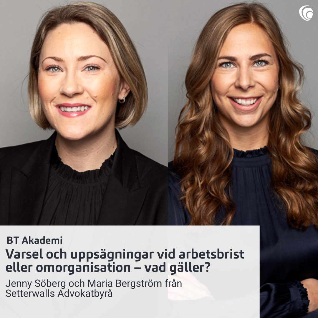 Varsel och uppsägningar vid arbetsbrist eller omorganisation – vad gäller?